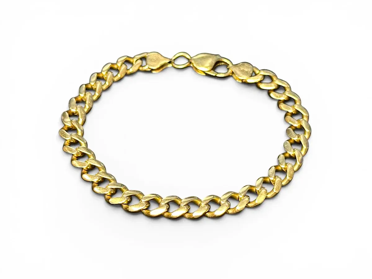 14K Yellow Gold Heavy Cuban Link Bracelet