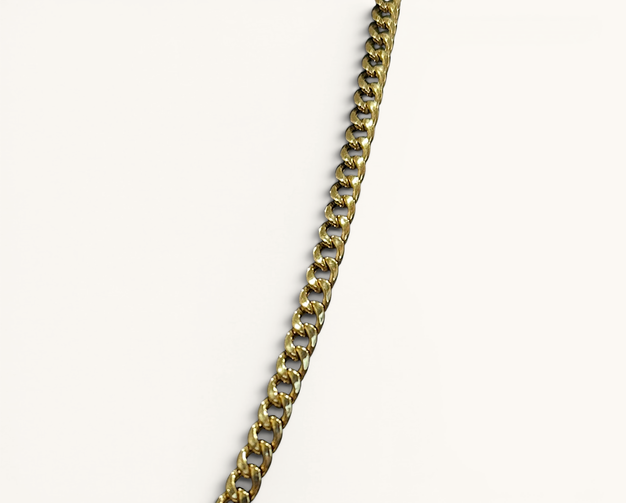 Collar de Cadena de Eslabón Cubano Hueco de 5mm de Oro de 10K 2