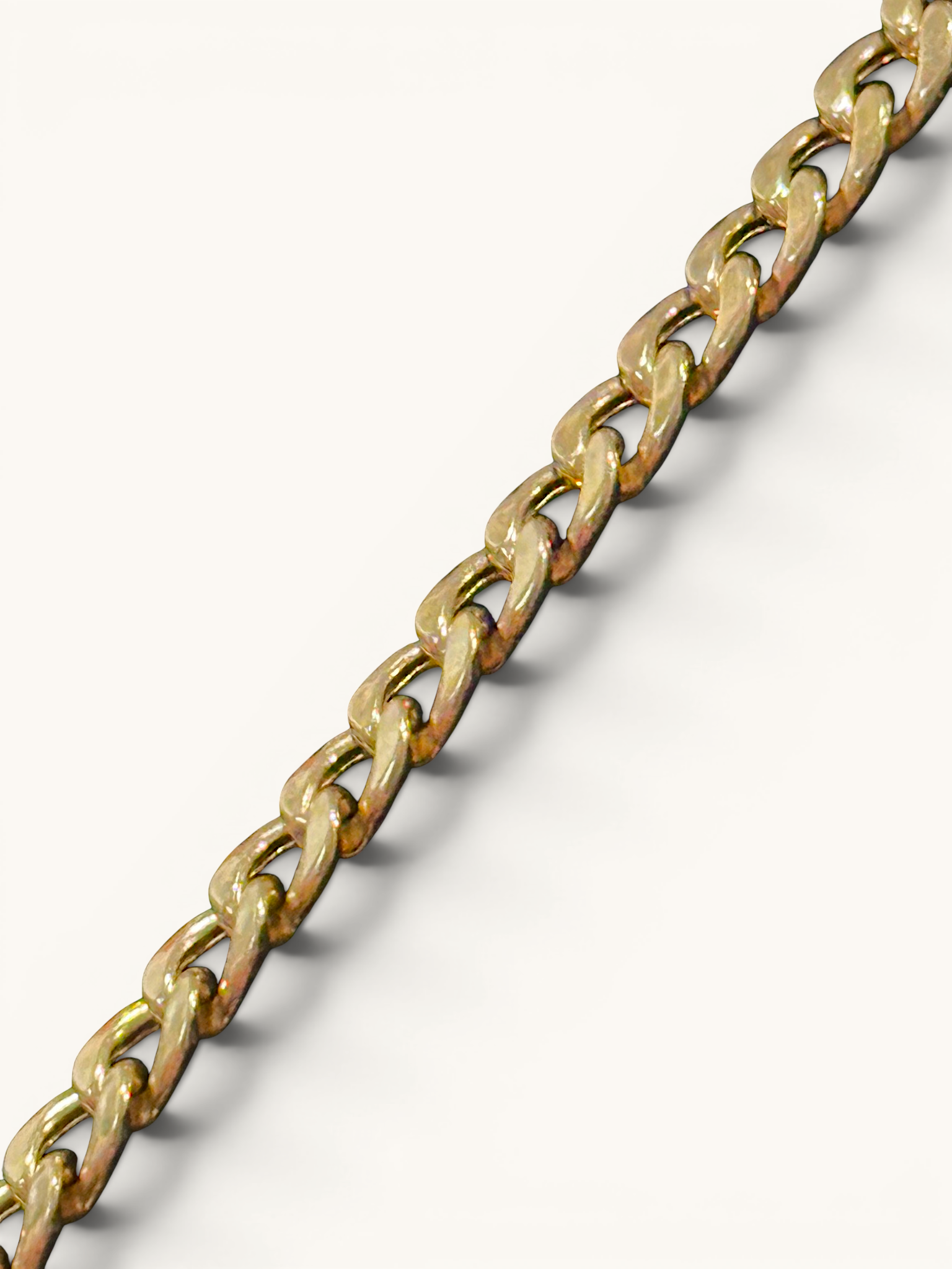 Collar de Cadena de Eslabón Cubano Hueco de 5mm de Oro de 10K 5