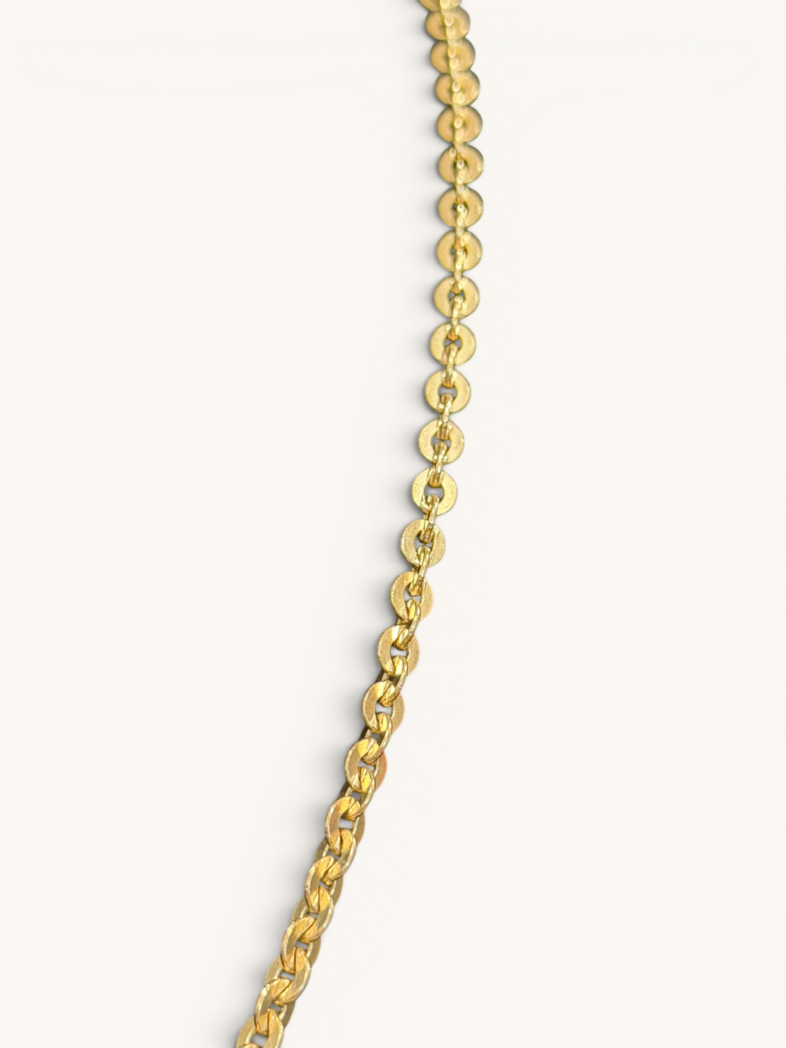 Vintage 14K Gold Oval Link Chain Necklace 8