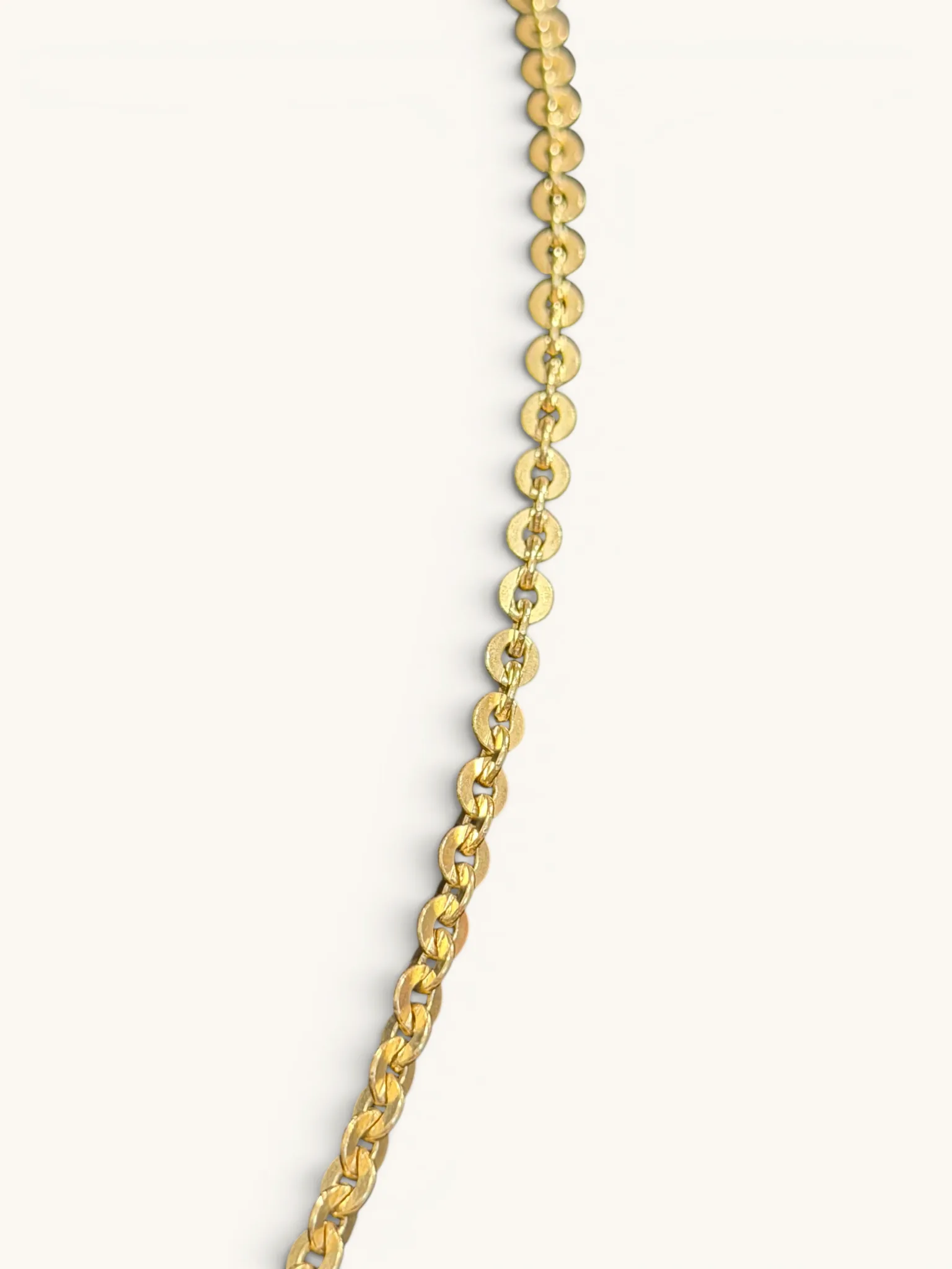 Vintage 14K Gold Oval Link Chain Necklace 8